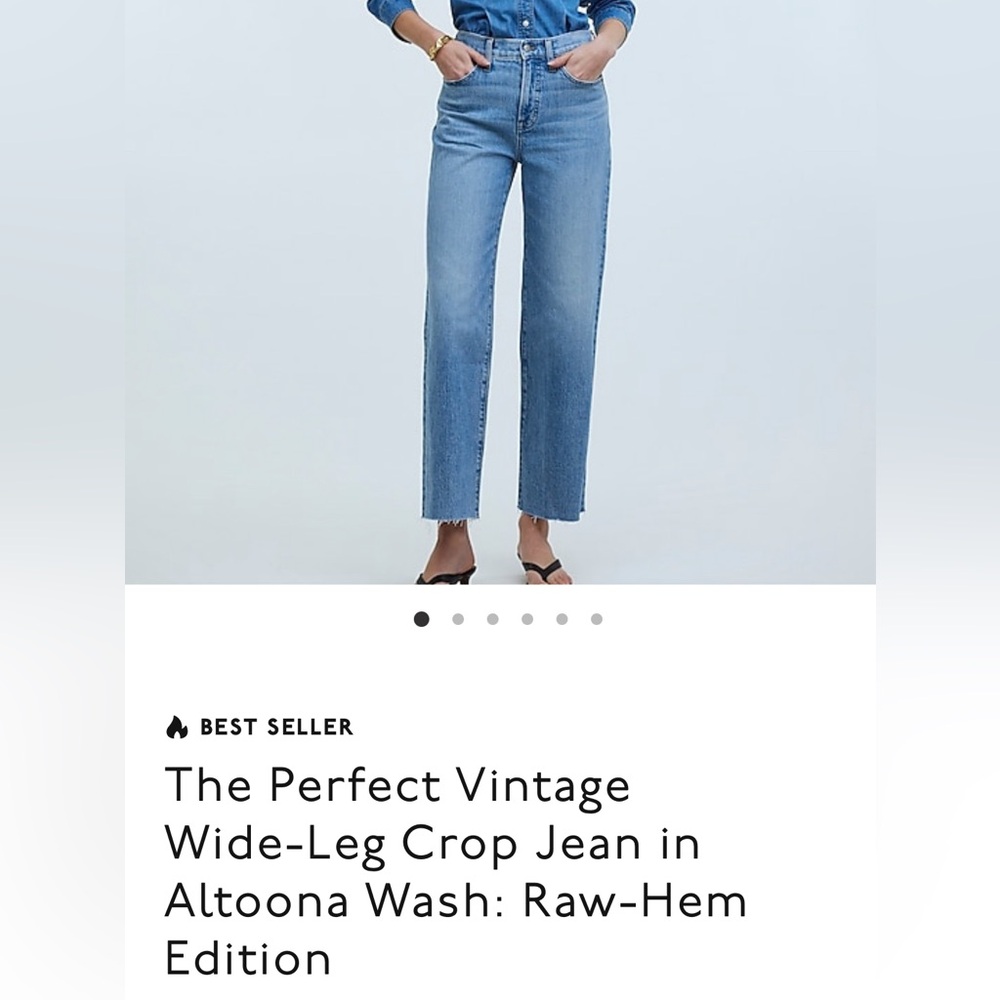 Madewell Perfect Vintage Wide Leg Jean
